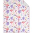 thumbnail image 1 of Flamingo Blanket Gift - 40 x 50 Inches Aesthetic Throw Blanket for Flamingo Lovers, Girls & Women - Pink Soft Fuzzy Blankets for Bed, Couch & Travel, 1 of 5