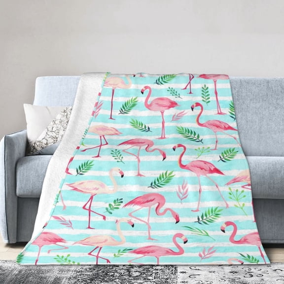 Flamingo Blanket Gifts for Women Soft Flannel Merch Flamingo Stuff Blanket Flamingos Lovers Gifts Birthday Bedding Decor Throw Blanket 80x60