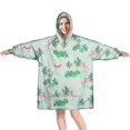 thumbnail image 1 of Flamingo Blanket Hoodie, Oversized Sherpa Hooded Blanket Sweatshirt for Adults Women Men, Extremely Cozy Warm Soft and Fuzzy Wearable Blanket Hoodie, 1 of 7
