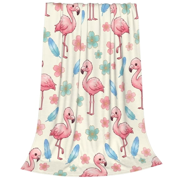 Flamingo Blanket, Pink Flamingo Gifts, Soft Cozy Throw Blanket, Christmas Birthday Gift, Room Decor for Couch, Bed 50x40