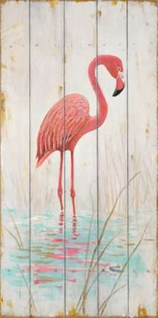 Flamingo Canvas Art - Arnie Fisk (10 x 20)