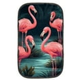 thumbnail image 1 of Flamingo Car Armrest Cover 12.5x8.2 Inch Soft Comfortable Furry Printed Accessory - Armrest Accessories, 1 of 6
