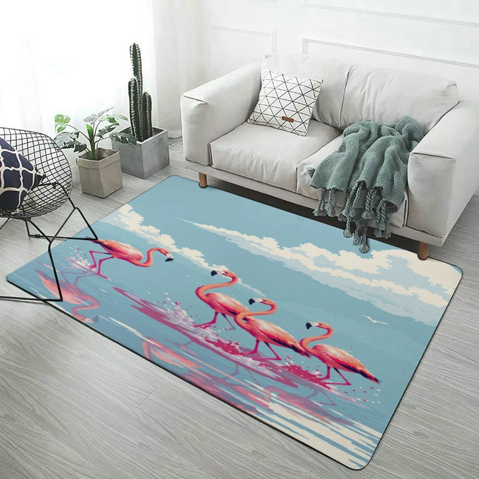 Flamingo Carpet Large Size Living Room American Style Rugs Ration ...