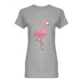 thumbnail image 1 of Flamingo Cartoon Shaped T-Shirt Women -Image by Shutterstock, Female Medium, 1 of 2