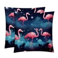 thumbnail image 1 of Flamingo Chair Pillow Covers Set with Velvet Material, Unique Patterns, 16x16, 18x18, 20x20 Inches, 2 Items Included for Throw Pillows, Pillow Inserts, 1 of 6