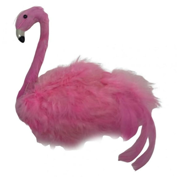 Flamingo Christmas Tree Topper Ornament Artificial Feather Material for Valentines Day Wedding Parties Living Room