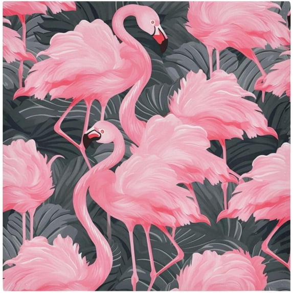 Flamingo Cloth Napkins Set of 6,20x20 Inches Napkins Cloth Washable Reusable Soft for Dinner,Wedding,Parties,Home Dinner,Tableative Decor Gift
