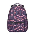 thumbnail image 1 of Flamingo Corduroy Backpack - Soft Ribbed Texture with Seasonal Color Options, Durable Metal Zippers & Interior Name Tag Slot, 1 of 6