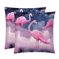thumbnail image 1 of Flamingo Covers- Set of 2 Throw Pillows in Various Sizes (16x16, 18x18, 20x20 inches) with Stylish Patterns for Home Decor and Comfort - Pillow Inserts Included, 1 of 6