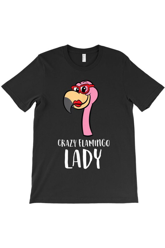 Flamingo Crazy Flamingo Lady Themed Cute Flamingo and Animal Lover H42182 Unisex T-Shirt, Up to 5XL Available
