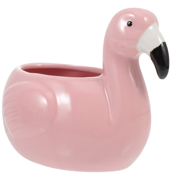 FELTECHELECTR Party Drinkware Pink Flamingo Style Ceramic 1Pack 5.3x3.9x3.3in