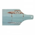 thumbnail image 1 of Flamingo Cutting Board, Exotic Birds Necks Shape as Heart with Reflections on Water, Decorative Tempered Glass Cutting and Serving Board, in 3 Sizes, by Ambesonne, 1 of 2