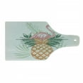 thumbnail image 1 of Flamingo Cutting Board, Modern Hand Drawn Pineapple Summer Paradise Jungle Birds Bohemian Palm Paradise, Decorative Tempered Glass Cutting and Serving Board, in 3 Sizes, by Ambesonne, 1 of 2