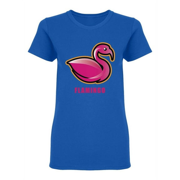 Flamingo  Design Style Shaped T-Shirt Women -Image by Shutterstock, Female Medium
