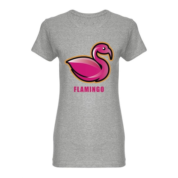 Flamingo Design Style Shaped T-Shirt Women -Image by Shutterstock, Female XX-Large