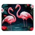 thumbnail image 1 of Flamingo Desk Pad Mousepad, Square 8.3x9.8 Inch Non-Slip Rubber Bottom Printed Desk Mat, Suitable for Office and Gaming, 1 of 6