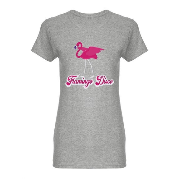 Flamingo Disco Shaped T-Shirt Women -Image by Shutterstock, Female Large