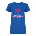 thumbnail image 1 of Flamingo Disco Shaped T-Shirt Women -Image by Shutterstock, Female x-Large, 1 of 2