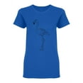 thumbnail image 1 of Flamingo Doodle Design Shaped T-Shirt Women -Image by Shutterstock, Female x-Large, 1 of 2