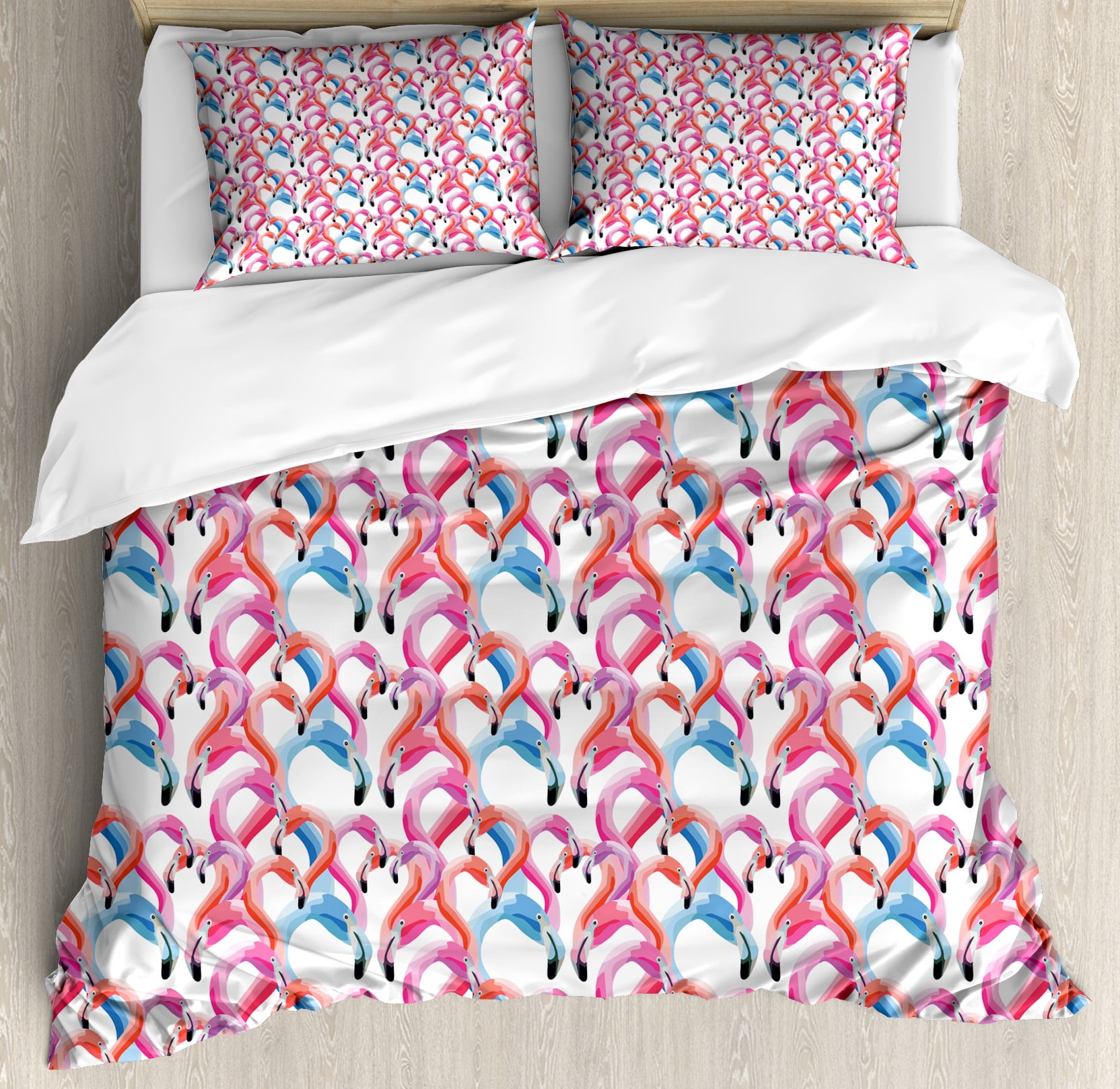 Glowing Flamingo WJ1004026CL Duvet Cover Set