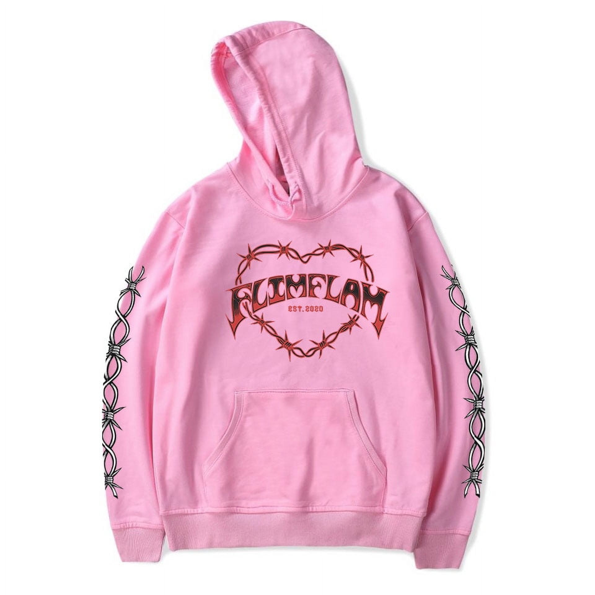 Flamingo FLIM FLAM FF Barbed Wire Youth Hoodie Merch Unisex Trendy Casual Streetwear Walmart