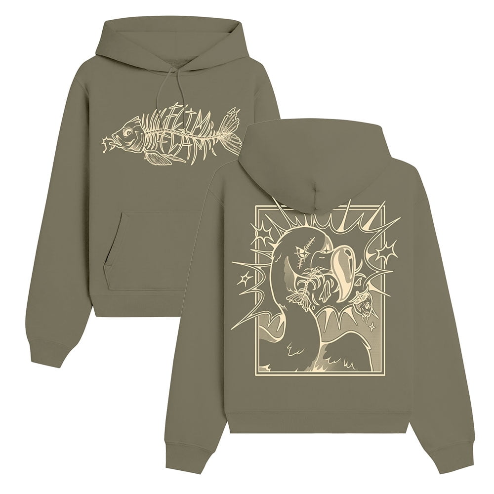 Flamingo FLIM FLAM FF Fishbone Merch Hoodie Sweatshirt New Logo Women Men Pullovers Hooded Longsleeve Walmart