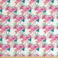 thumbnail image 1 of Ambesonne Flamingo Fabric by the Yard Upholstery, Palm Trees Pink Birds Art, 3 Yards, Pink Multicolor, 1 of 4