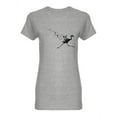 thumbnail image 1 of Flamingo Fading Shaped T-Shirt Women -Image by Shutterstock, Female Small, 1 of 2