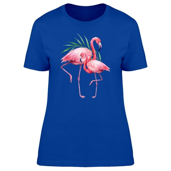 Flamingo Family And Leaf Tee Women's -Image by Shutterstock