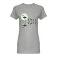 thumbnail image 1 of Flamingo Family Walking On Lake Shaped T-Shirt Women -Image by Shutterstock, Female Large, 1 of 2