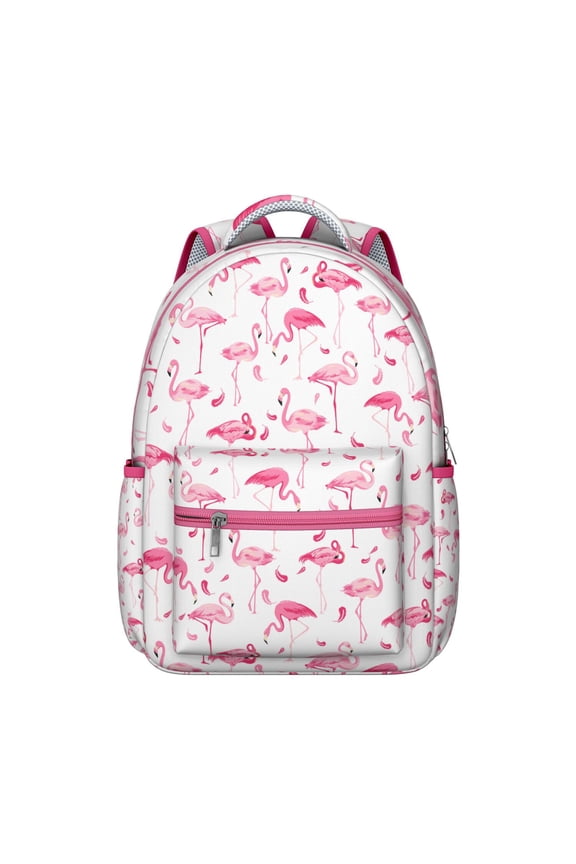 Flamingo Flock Party Backpack - Group Matching Design for Sorority Sisters, Team Spirit Builder for College Freshman Orientation