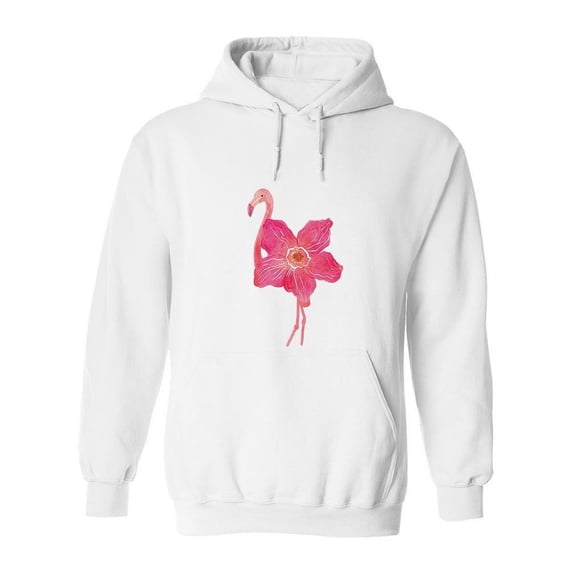 Flamingo Flower Hoodie Women -SPIdeals Designs, Female Small