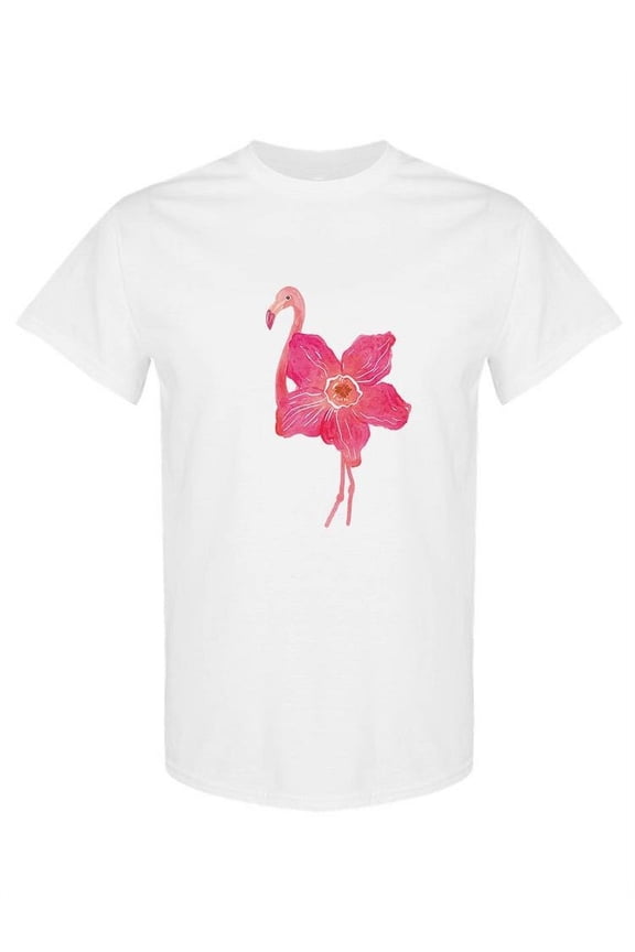 Flamingo Flower T-Shirt Women -SPIdeals Designs, Female Large