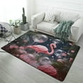 thumbnail image 1 of Flamingo Flower Tropical Carpet Rug for Home Living Room Bedroom Sofa Doormat Decor Area Rug Non-slip Mat, 1 of 7