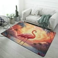 thumbnail image 1 of Flamingo Flower Tropical Carpet Rug for Home Living Room Bedroom Sofa Doormat Decor Area Rug Non-slip Mat, 1 of 7