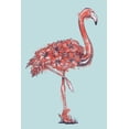 thumbnail image 1 of Flamingo, Flowers (24x36 Giclee Gallery Art Print, Vivid Textured Wall Decor), 1 of 3