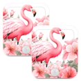 thumbnail image 1 of Flamingo Flowers Floral Leaves Night Lights Plug into Wall LED with Auto Light Sensor Warm Light for Kids Hallway Bedroom Living Room Kitchen Bathroom Set of 2, 1 of 7