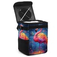 thumbnail image 1 of Flamingo Foldable Car Garbage Can with Lid, Leak-proof Hanging Storage Bag - Mini Trash Can for Car, 1 of 1