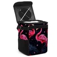 thumbnail image 1 of Flamingo Foldable Car Trash Bin with Lid, Leak-proof Mini Trash Can for Car, Hanging Storage Bag Included, 1 of 6