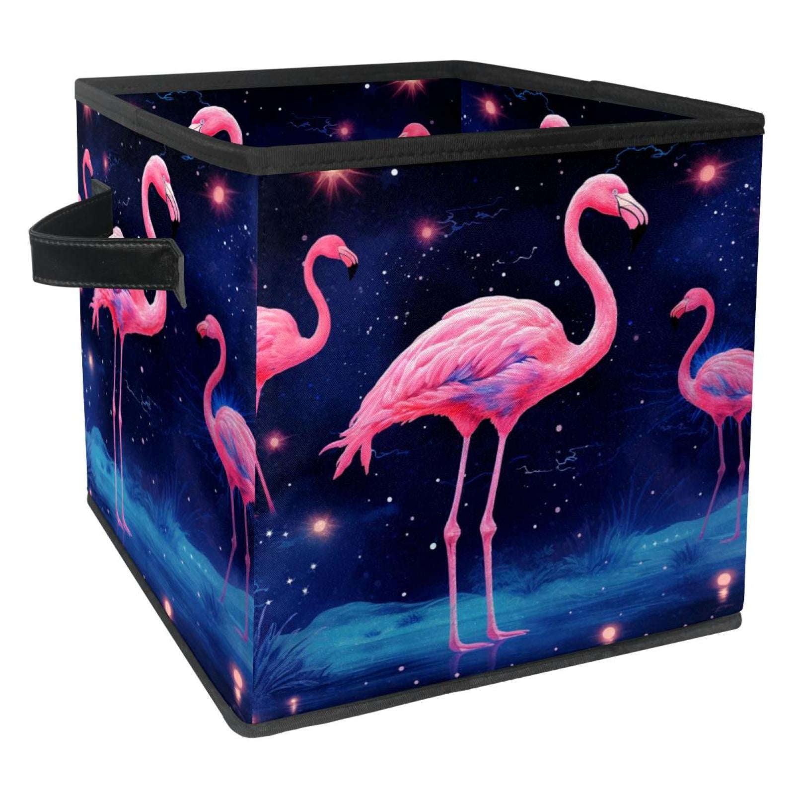 Flamingo Foldable Clothes Storage Containers with Handle, 10.8