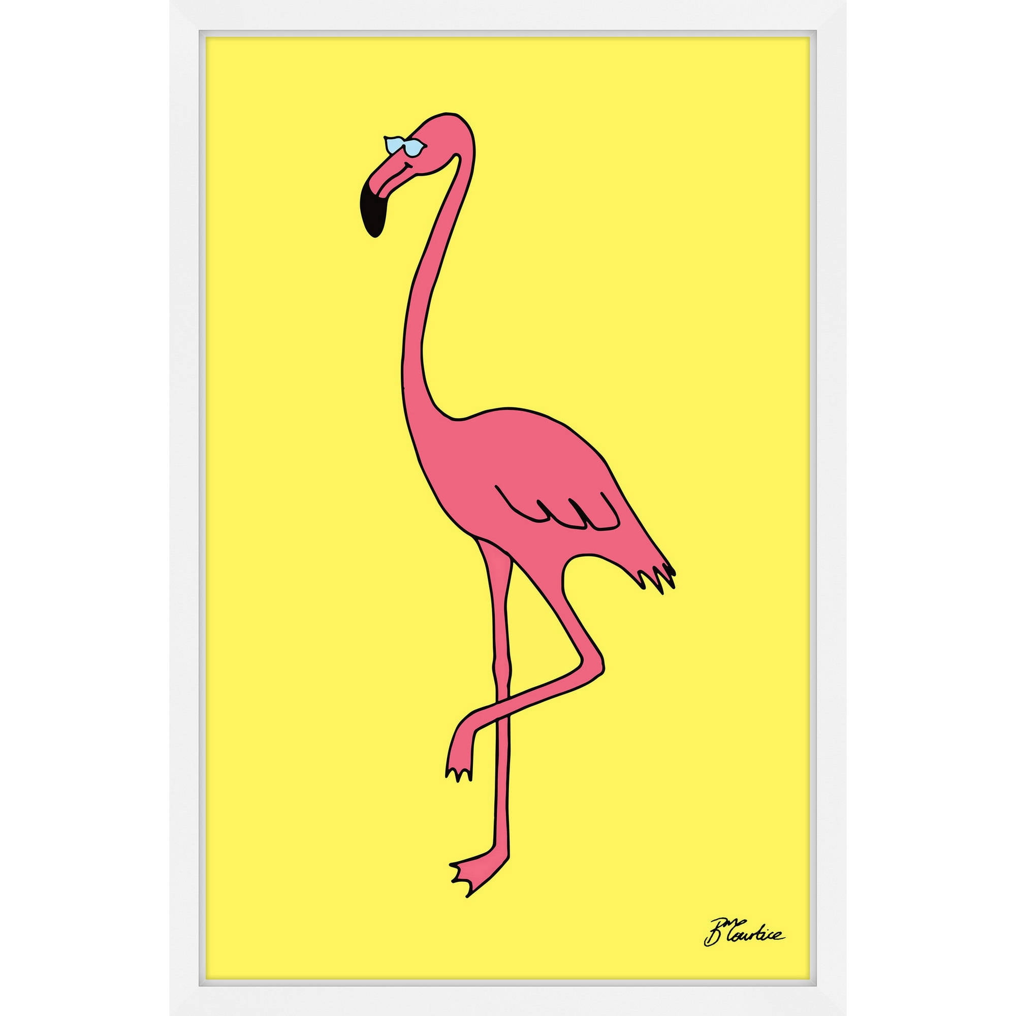 "Flamingo" Framed Painting Print