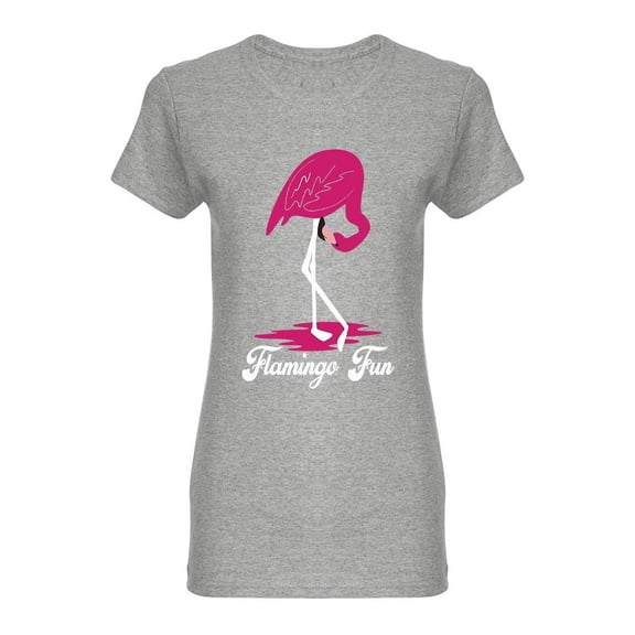 Flamingo Fun Shaped T-Shirt Women -Image by Shutterstock, Female Medium