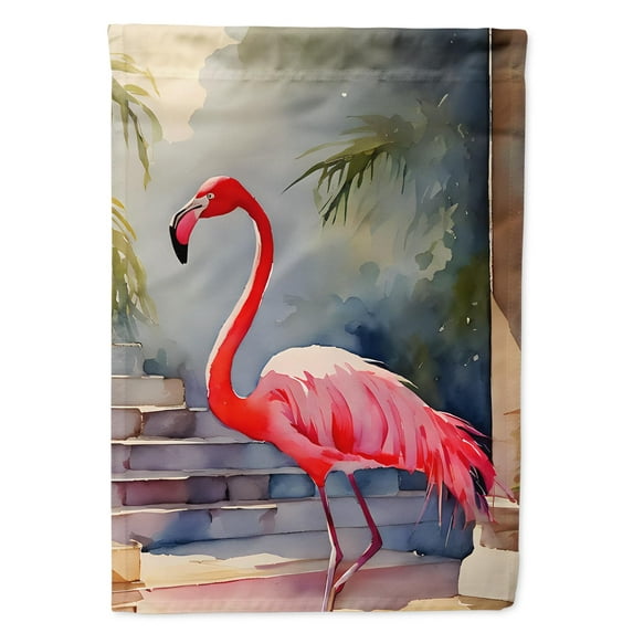 Flamingo Garden Flag 11.25 in x 15.5 in