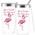 thumbnail image 1 of Flamingo Gifts for Women - Christmas Gifts for Flamingo Lover Birthday,Mothers Day,Valentines Day Gifts for Her 20oz Stainless Steel Flamingo Tumbler Never Forget How Flamazing You Are, 1 of 7