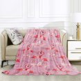 thumbnail image 1 of Flamingo Gifts for Women Fuzzy Blanket, Plush Blanket, Fluffy Blanket, Bed Throw Blanket Gifts for Girls Cozy Gifts for Men, Kids Blanket, Bedroom Decor 50x60 Inch, 1 of 9