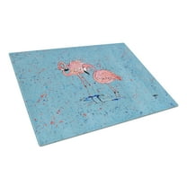 Flamingo Glass Cutting Board Large