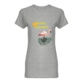 thumbnail image 1 of Flamingo Hello Summer Shaped Tee Women's -Image by Shutterstock, 1 of 2