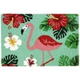 thumbnail image 1 of Jellybean JB-SL001 20 x 30 in. Flamingo & Hibiscus Indoor & Outdoor Accent Rug, 1 of 3