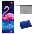 thumbnail image 1 of Flamingo Hot Yoga Towel，Gym Towel，Yoga Towels，Storage Bag, 72.8"x26.8" - Suitable for Yoga, Pilates, Fitness, and More, 1 of 6