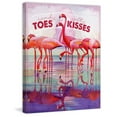 thumbnail image 1 of "Flamingo I" Painting Print on Wrapped Canvas, 1 of 7